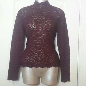 Elegant Stretch Cotton Lace top